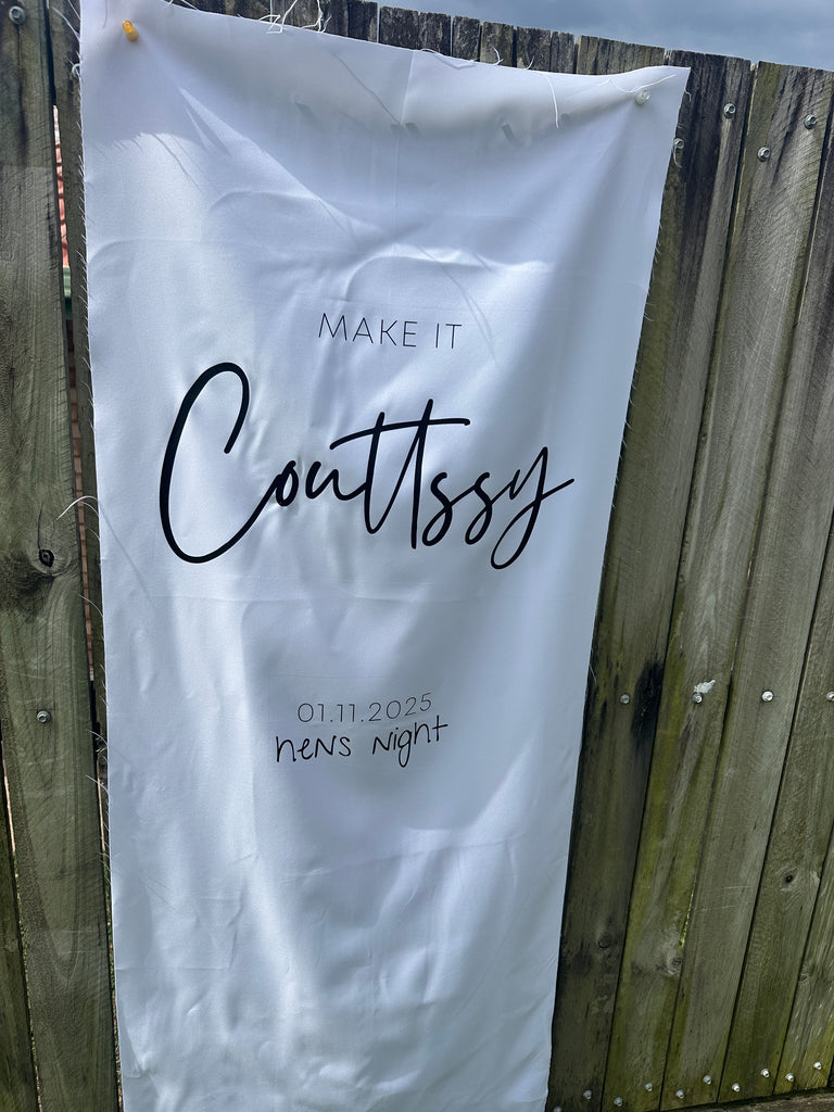 Linen Event Signage – littleemandco